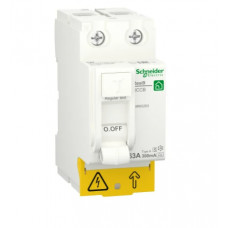 Перемикач диференціального навантаження Resi9 Schneider Electric 63 A, 300 мА, 2P, тип AC