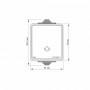 Кнопка дзвінка VIDEX BINERA сіра IP65