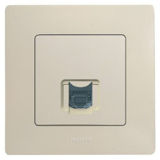 Розетка компьютерная 1-а UTP RJ45, 6-категория Легранд – «Этика» цвет «слоновая кость»
