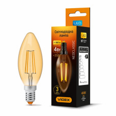 LED лампа VIDEX Filament C37FA 4W E14 2200K