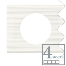 Рамка 4-я коллекция Celiane™, «Corian белый Рельеф»