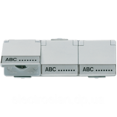 SCHUKO®-розетка 3-ва 16 A / 250 В ~ 623W 623NAW