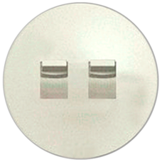 Лицевая панель выключателя двойного рычажкового Legrand Celiane «слоновая кость»