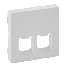 Лицевая панель для розетки RJ45+RJ11, Valena Life, цвет «белый» 755420