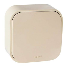 Выключатель 1-клавишный 10A, «слоновая кость»
