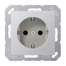 SCHUKO®-розетка 16 A / 250 B ~ A1520WW Алюміній, A 1520 AL