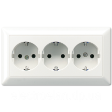 SCHUKO®-розетка для кабельних каналів 16 A / 250 B ~ AS523BF AS523BFWW