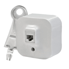 Розетка компьютерная PC-1 RJ45 кат.5е UTP Legrand Quteo 782224, накладной, цвет «белый»