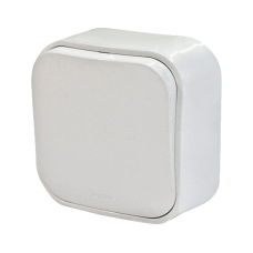 Выключатель 1-кл. Legrand Quteo 782200, накладной, цвет «белый»