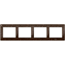 Рамка 4-я Galea Life 771704 CORIAN Cocoa Brown
