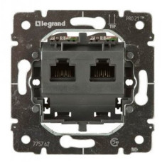 Механизм розетки компьютерной 2-выхода RJ-45 6кат FTP. Galea Life 775799