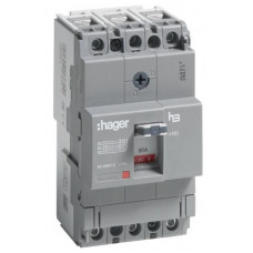 Силовий автоматичний вимикач Hager x160, In=80А, 3п, 18kА
