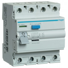 Дифреле (ПЗВ) Hager 4P 63A 30mA AC