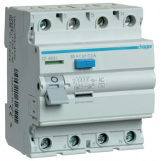 Дифреле (ПЗВ) Hager 4P 63A 300mA AC