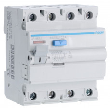 Дифреле (ПЗВ) Hager 4P 63A 300mA A