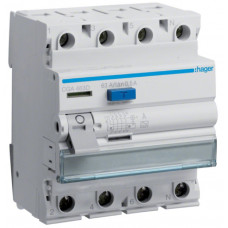 Дифреле (ПЗВ) Hager 4P 63A 500mA A
