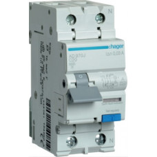 Диференціальний автоматичний вимикач Hager 1+N, 20A, 30 mA, С, 6 КА, A, 2м