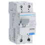 Дифференциальный автоматический выключатель Hager 1+N, 40A, 30 mA, B, 6 КА, A, 2м