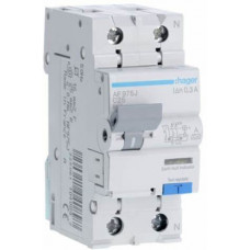 Диференціальний автоматичний вимикач Hager 1+N, 25A, 300 mA, С, 6 КА, A, 2м