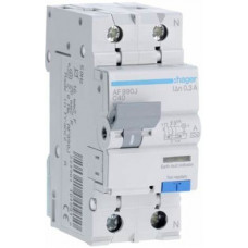 Диференціальний автоматичний вимикач Hager 1+N, 40A, 300 mA, С, 6 КА, A, 2м