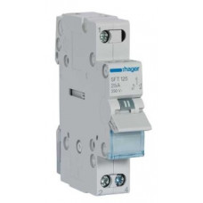 Перемикач Hager I-0-II SFT125, 1P, 25А/230V, 1м