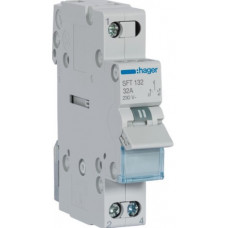 Перемикач Hager I-0-II SFT132, 1P, 32А/230V, 1м