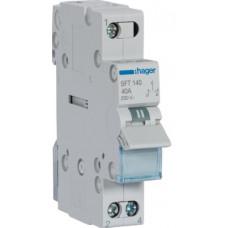 Перемикач Hager I-0-II SFT140, 1P, 40А/230V, 1м