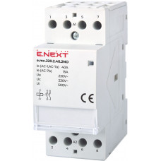 Модульний контактор E.NEXT e.mc.220.2.40.2NO, 2р, 40А, 2NO, 220В