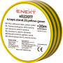 Ізолента E.NEXT e.tape.stand.20.yellow-green, жовто-зелена (20м)