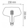 Светодиодная лампа Horoz Electric Filament GINZA-XL 8W Е27 Титан