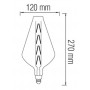 Світлодіодна лампа Horoz Electric Filament PARADOX 8W Е27 Титан