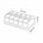 Клемник 5 полюсний Horoz Electric SLIM CONNECTOR-5