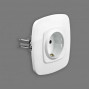 Розетка Horoz Electric одинарная с заземлением белая ELA