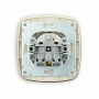 Розетка Horoz Electric одинарная с заземлением черный-золото ELA