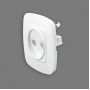 Розетка подвійна комп’ютерна Horoz Electric біла ELA