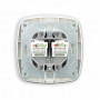 Розетка двойная компьютерная Horoz Electric серебро ELA