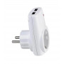 Розетка Horoz Electric з заземленням + USB AXIS