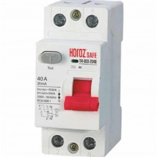 Диференціальний вимикач (ПЗВ) Horoz Electric SAFE 40А 2P