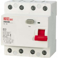 Диференціальний вимикач (ПЗВ) Horoz Electric SAFE 40А 4P