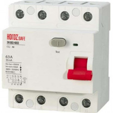 Диференціальний вимикач (ПЗВ) Horoz Electric SAFE 63А 4P