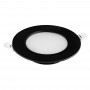 Світлодіодний світильник вбудований Horoz Electric LED AURA-5 5W 4200K чорний