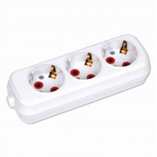 Колодка Horoz Electric 3 гнізда з заземленням