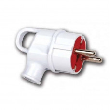 Вилка Horoz Electric кутова з вушком з заземленням