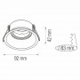 Светильник-спот галогенный Horoz Electric MEYAN-R белый