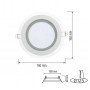 Светодиодный светильник Horoz Electric CLARA-12 12W 4200К