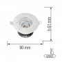 Світлодіодний світильник Horoz Electric GABRIEL 6W ІР 65