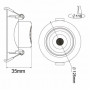 Светодиодный светильник Horoz Electric NORA-12 12W 6400К