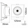 Светодиодный светильник Horoz Electric MAYA-12 12W 6400К