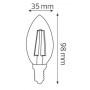 Светодиодная лампа Horoz Electric FILAMENT CANDLE-4 4W Е14 2700К