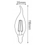 Світлодіодна лампа Horoz Electric FILAMENT FLAME-6 6W Е14 2700К